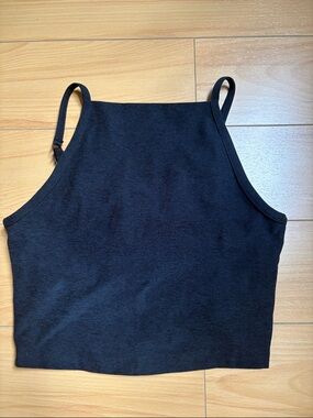 Beyond Yoga Black High-Neck Cropped Camisole